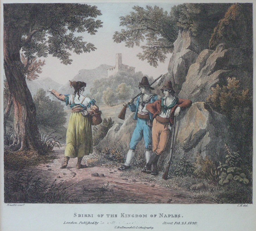 Lithograph - S Birri ofthe Kingdom of Naples